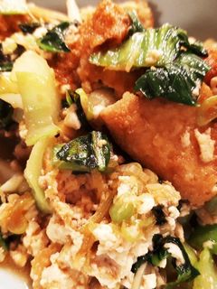 厚揚げとチンゲンサイの香味ダレ炒め-レシピのメイン写真