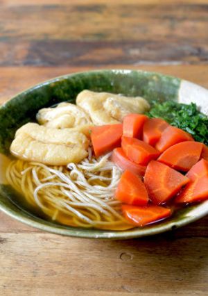 糖質制限!浸し野菜の精進そば-レシピのメイン写真
