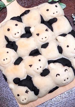 牛パン♡簡単ちぎりパン♫動画あり-レシピのメイン写真