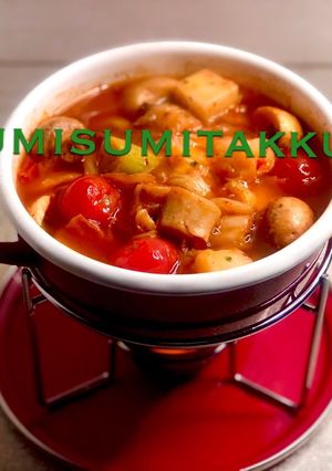 トロ〜リキムチと餅のアヒージョ☆-レシピのメイン写真