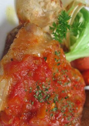 チキンソテー簡単トマトソース焼き-レシピのメイン写真