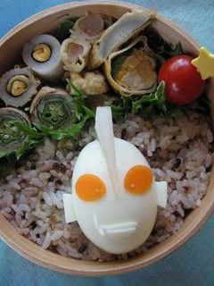 ゆで卵deウルトラマン(キャラ弁)-レシピのメイン写真