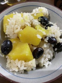 黒豆とサツマイモの炊き込みご飯-レシピのメイン写真