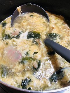 漢の!雑煮リメイク卵スープ-レシピのメイン写真