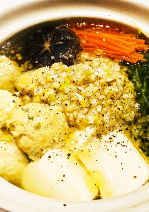 鶏団子のねぎ塩鍋☆-レシピのメイン写真
