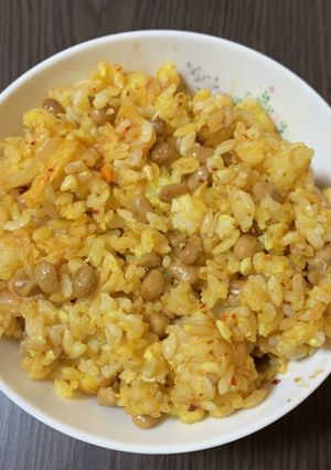 納豆キムチチャーハン-レシピのメイン写真