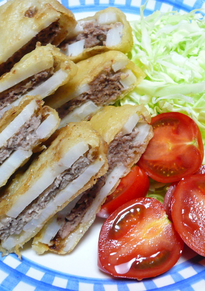 ｻｸｻｸ♪れんこんの挽き肉はさみ揚げ-レシピのメイン写真