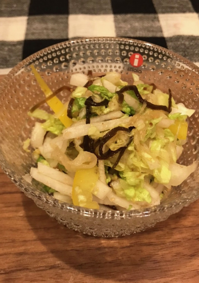 簡単　白菜と大根の塩昆布サラダ-レシピのメイン写真