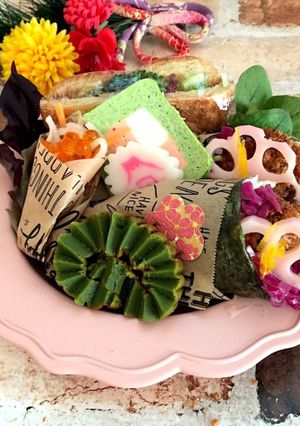プレート盛り おせちとカツサンド-レシピのメイン写真