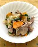 【なんたんかんたん】豚肉の酢じょうゆ炒め