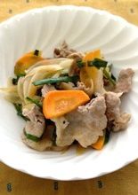 【なんたんかんたん】豚肉の酢じょうゆ炒め-レシピのメイン写真
