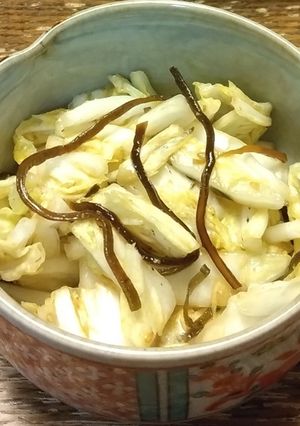 味つけ簡単！白菜の塩昆布和え-レシピのメイン写真