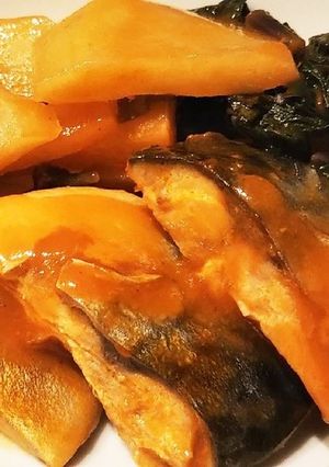塩さばとコールラビのケチャップ煮-レシピのメイン写真