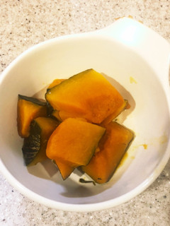 ポリ袋で作るかぼちゃの煮物-レシピのメイン写真