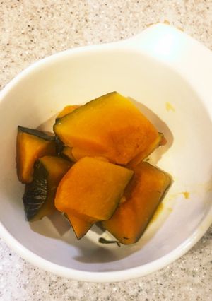 ポリ袋で作るかぼちゃの煮物-レシピのメイン写真