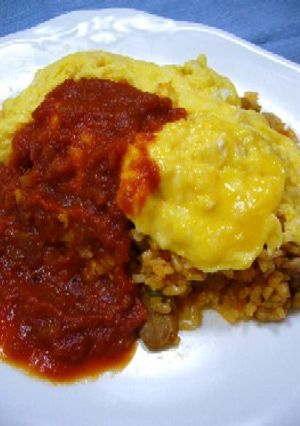完熟トマトソース❤ごちそうオムライス　-レシピのメイン写真