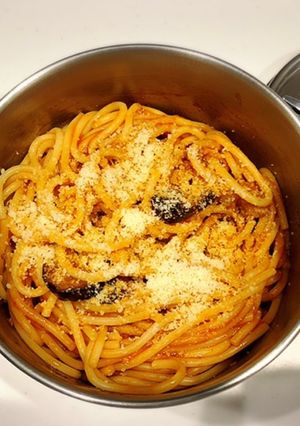 今日は置き弁(ミートソースパスタ)-レシピのメイン写真