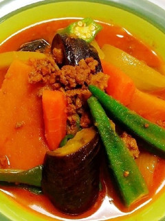 野菜は好きなものを♬︎ひき肉スープカレー-レシピのメイン写真