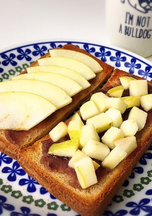 ココナッツ香る餡子と林檎のトースト-レシピのメイン写真