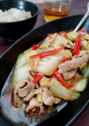 ごはんがすすむ！豚こま白菜あんかけ-レシピのメイン写真