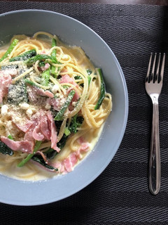ほうれん草とベーコンのクリームパスタ-レシピのメイン写真