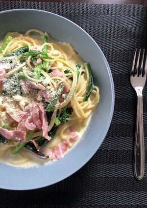 ほうれん草とベーコンのクリームパスタ-レシピのメイン写真