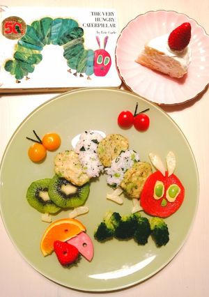 1歳の誕生日プレート はらぺこ青虫-レシピのメイン写真