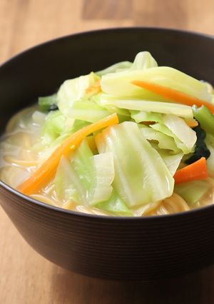 カット野菜でタンメン風スープヌードル-レシピのメイン写真