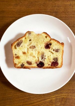 漬け込みフルーツのパウンドケーキ-レシピのメイン写真