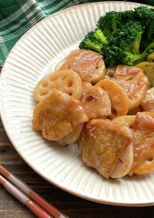 【材料2つ！】【簡単】れんこんの豚肉巻き-レシピのメイン写真