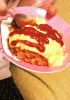小学生の妹でもつくれる、簡単オムライス！-レシピのメイン写真