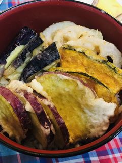 からすのてんぷらやさんの天丼-レシピのメイン写真