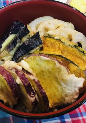 からすのてんぷらやさんの天丼-レシピのメイン写真