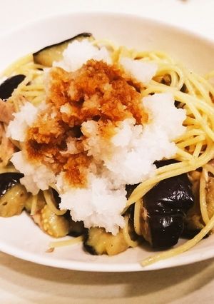 簡単揚ナスの和風パスタ-レシピのメイン写真