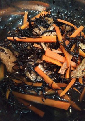 乾燥ひじきで煮物！簡単！-レシピのメイン写真