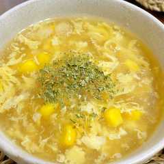 รูปของ 【秒速】コーン・卵の中華スープ