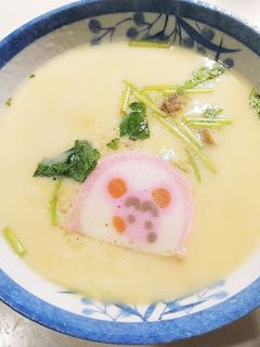おせちアレンジ☆レンジde茶碗蒸し-レシピのメイン写真