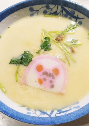 おせちアレンジ☆レンジde茶碗蒸し-レシピのメイン写真