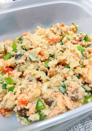 おから煮(焼きサケを使ってみました)-レシピのメイン写真
