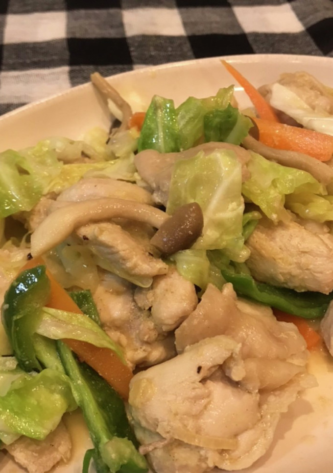 鶏胸肉と野菜のカレーマヨ炒め-レシピのメイン写真