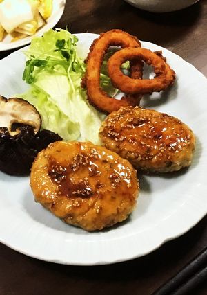 青じそと舞茸のヘルシーハンバーグ-レシピのメイン写真