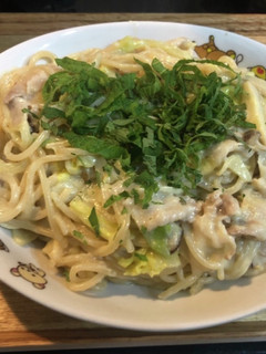 白味噌と豆乳で作る豚肉と野菜の和風パスタ-レシピのメイン写真