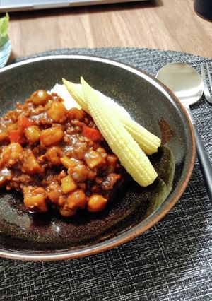 大豆ミートと根菜のヘルシーキーマカレー-レシピのメイン写真