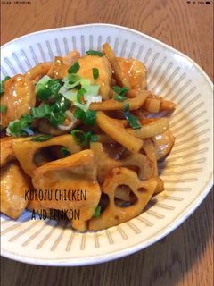 鶏肉とれんこんの黒酢炒め *節約*-レシピのメイン写真