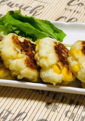 コーンとはんぺんとコンポタージュ焼き-レシピのメイン写真