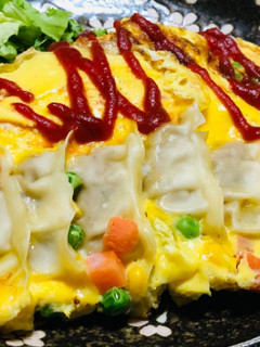ギョーザのオムレツ焼き-レシピのメイン写真