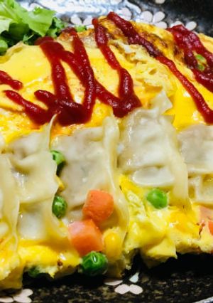 ギョーザのオムレツ焼き-レシピのメイン写真