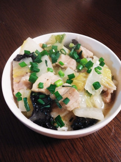簡単☆白菜と豚肉の中華丼-レシピのメイン写真