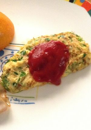 はこべのオムレツ　春のご馳走-レシピのメイン写真