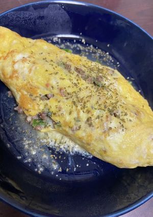 ほうれん草と挽肉のチーズオムレツ-レシピのメイン写真